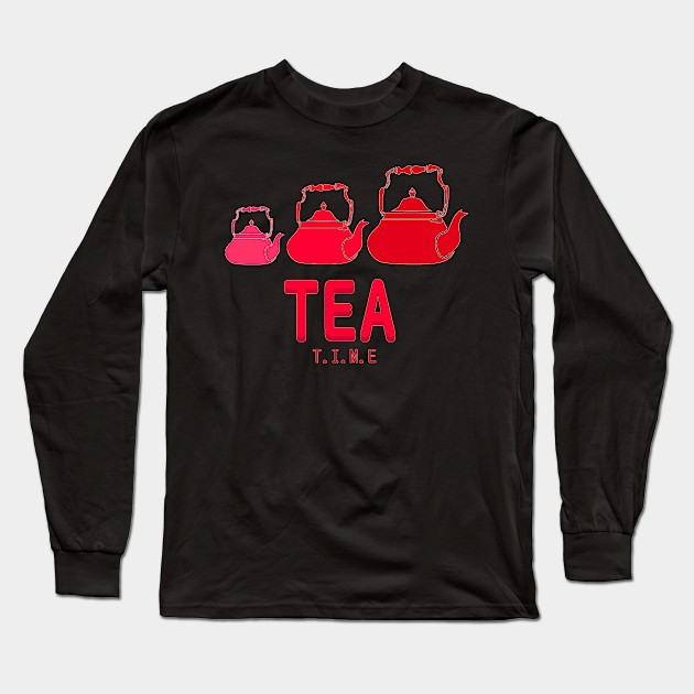 Tea time Long Sleeve T-Shirt by Spacecoincoin